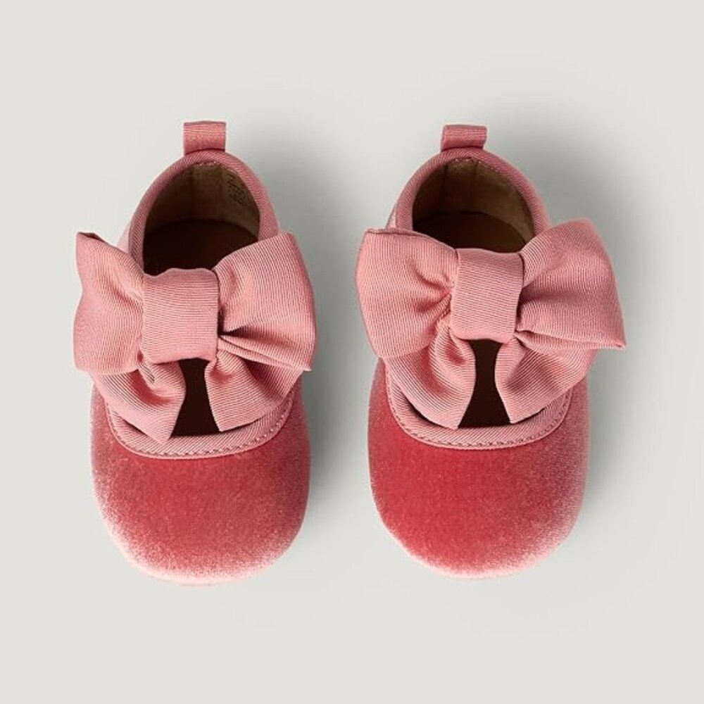 Amazon Essentials x Sofia Grainge Baby Girls' Mary Jane Shoes with Bow Detail